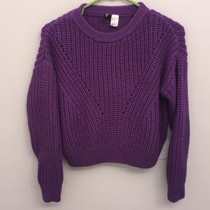 Purple H&M sweater size XS